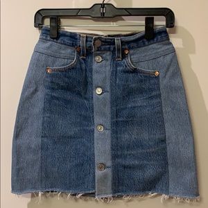 Re/done Levi’s denim skirt